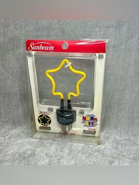 Sunbeam Yellow Star Neon Accent Bulb Vintage
